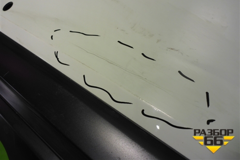 Бампер задний нижняя часть (до 2019г под парктроник) (4M0807527B) для Audi Q7 c 2015г (Ку 7)