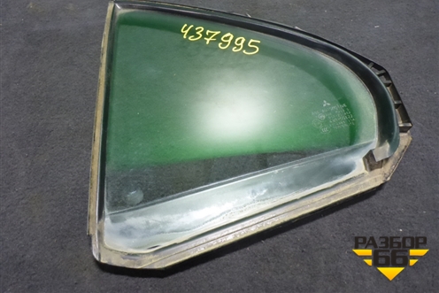 Стекло двери задней левой форточка (5740A041) для Mitsubishi Lancer-X с 2007г (Лансер)