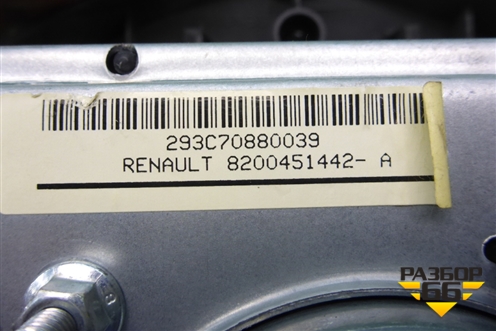Подушка безопасности в рулевое колесо (после 2001г) (8200451442) для Renault Clio с 1998-2002г (Клио)