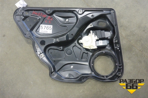 Стеклоподъёмник электрический задний левый (в сборе седан) (3C4839755H) для Volkswagen Passat (B6) с 2005-2010г (Пассат Б6)