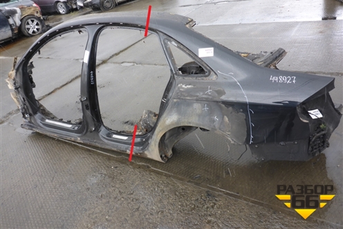 Порог со стойкой левый для Audi A4 (В8) с 2007-2015г (А4)