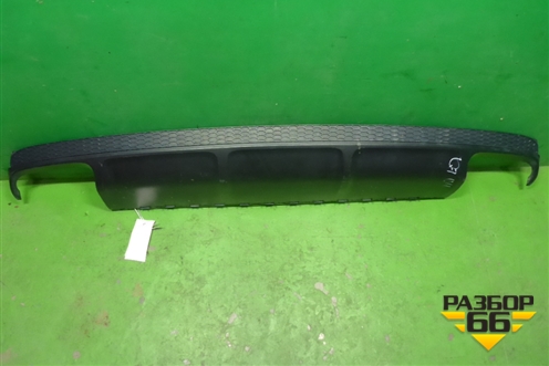 Юбка заднего бампера (4M0807521B) для Audi Q7 c 2015г (Ку 7)