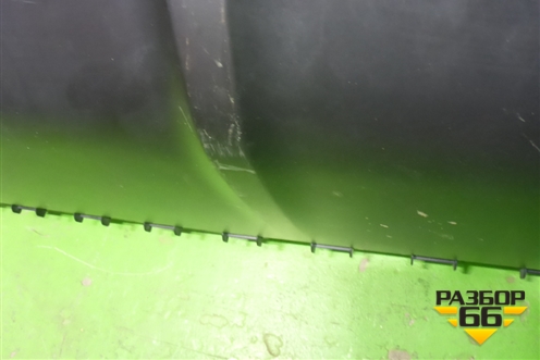 Юбка заднего бампера (4M0807521B) для Audi Q7 c 2015г (Ку 7)