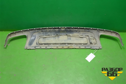 Юбка заднего бампера (4M0807521) для Audi Q7 c 2015г (Ку 7)