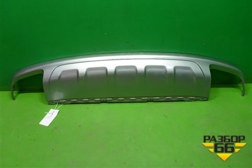 Юбка заднего бампера (4M0807521) для Audi Q7 c 2015г (Ку 7)