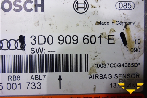 Блок управления AIR BAG (3D0909601E) для Volkswagen Touareg c 2002-2010г (Туарег)