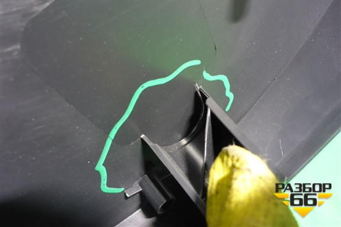 Обшивка двери передней левой под электрику (60U867013S) для Skoda Rapid с 2013г (Рапид)