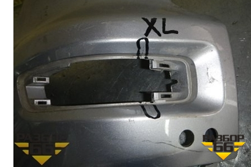 Бампер задний левая часть (под парктроник) для Mitsubishi Outlander XL с 2006-2012г (Аутлендер ХЛ)