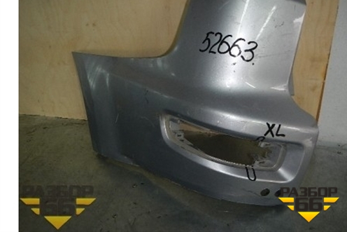 Бампер задний левая часть (под парктроник) для Mitsubishi Outlander XL с 2006-2012г (Аутлендер ХЛ)