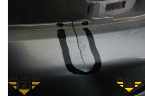 Бампер задний левая часть (под парктроник) для Mitsubishi Outlander XL с 2006-2012г (Аутлендер ХЛ)