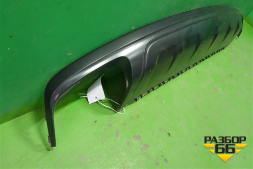 Юбка заднего бампера (4M0807521) для Audi Q7 c 2015г (Ку 7)