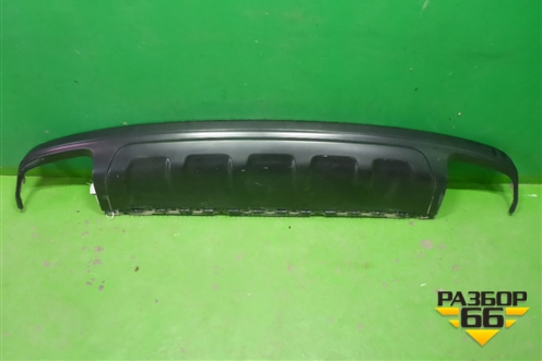 Юбка заднего бампера (4M0807521) для Audi Q7 c 2015г (Ку 7)