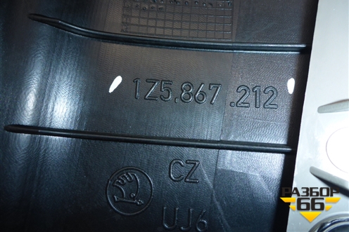 Обшивка двери задней правой под электрику (лифтбек до 2009г) (1Z5867212) для Skoda Octavia (А5) с 2004-2013г (Октавия)