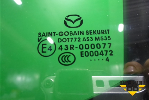 Стекло двери задней левой форточка (седан) (BHN973661) для Mazda Mazda 3 (BM) с 2013-2019г