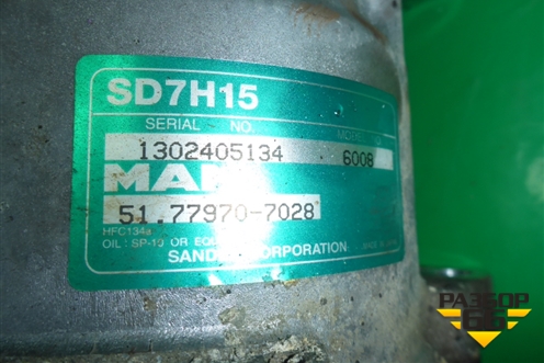 Компрессор кондиционера (D2066) (51779707028) для MAN TGS с 2007г (ТГС)
