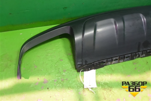 Юбка заднего бампера (4M0807521) для Audi Q7 c 2015г (Ку 7)