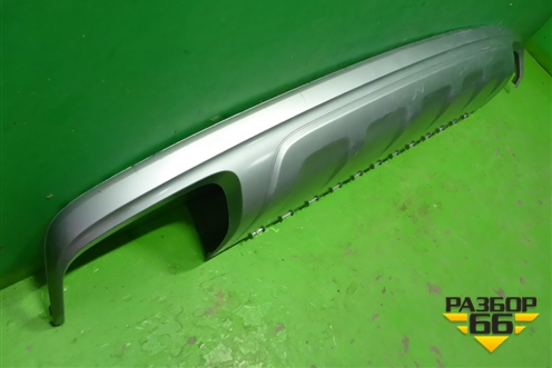 Юбка заднего бампера (4M0807521) для Audi Q7 c 2015г (Ку 7)