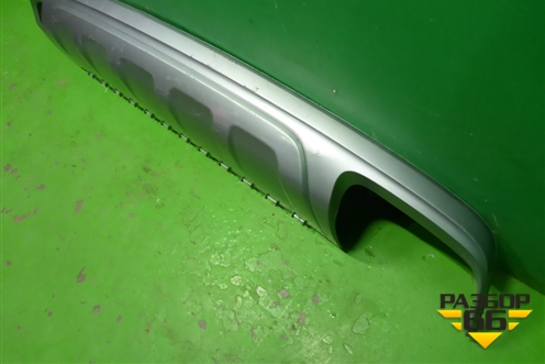 Юбка заднего бампера (4M0807521) для Audi Q7 c 2015г (Ку 7)