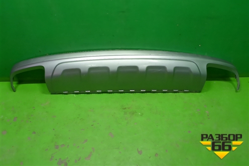 Юбка заднего бампера (4M0807521) для Audi Q7 c 2015г (Ку 7)