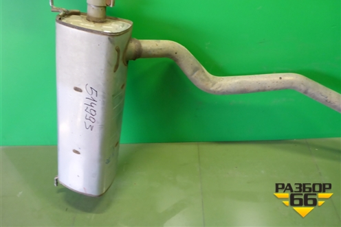 Глушитель задняя часть (4M0253611M) для Audi Q7 c 2015г (Ку 7)