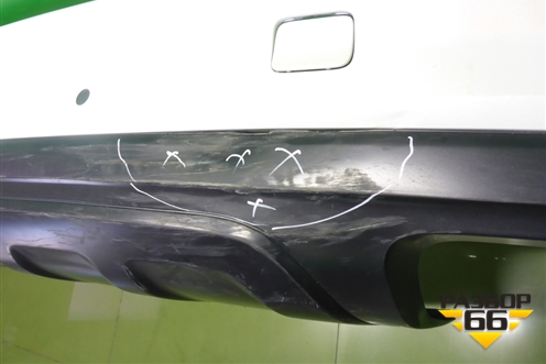 Бампер задний нижняя часть (до 2019г под парктроник) (4M0807527B) для Audi Q7 c 2015г (Ку 7)