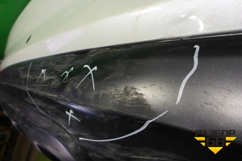 Бампер задний нижняя часть (до 2019г под парктроник) (4M0807527B) для Audi Q7 c 2015г (Ку 7)