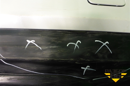 Бампер задний нижняя часть (до 2019г под парктроник) (4M0807527B) для Audi Q7 c 2015г (Ку 7)