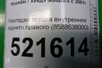 Накладка порога внутренняя заднего правого (8588638000) для Hyundai Sonata-5 с 2001г (Соната)