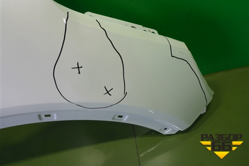 Крыло переднее правое (66321C6000) для Kia Sorento III Prime с 2014-2020г (Соренто3)