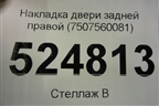 Накладка двери задней правой (7507560081) для Lexus GX-460 с 2009г (ГХ)