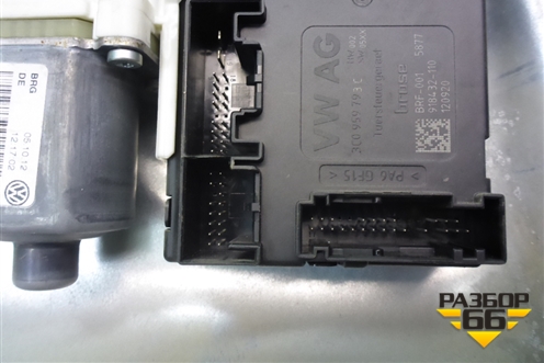 Стеклоподъёмник электрический передний левый (5N0837755) для Volkswagen Tiguan с 2011-2016г (Тигуан)