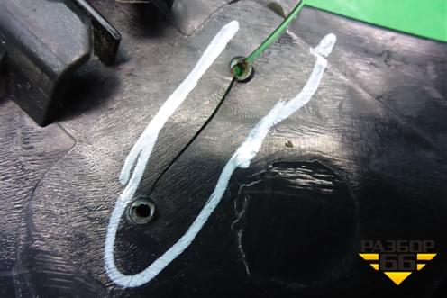 Кронштейн заднего бампера левый (хетчбэк) (M122804511) для Chery M-11 с 2010-2015г (М11)