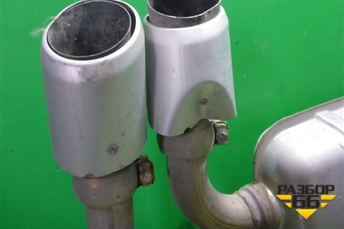 Глушитель задняя часть (7P5253611F) для Porsche Cayenne с 2010-2017г (Каен)