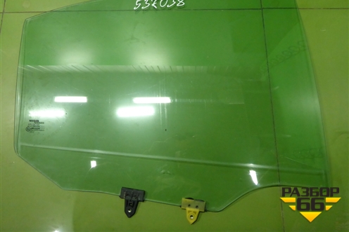 Стекло двери задней правой (седан-лифтбек) (82300AV600) для Nissan Primera (P12E) с 2001-2008г (Примера)