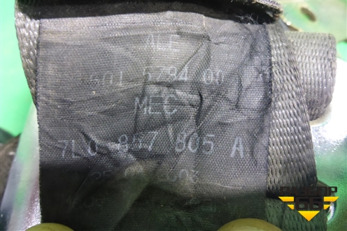 Ремень безопасности задний левый с пиропатроном (7L0857805A) для Volkswagen Touareg c 2002-2010г (Туарег)