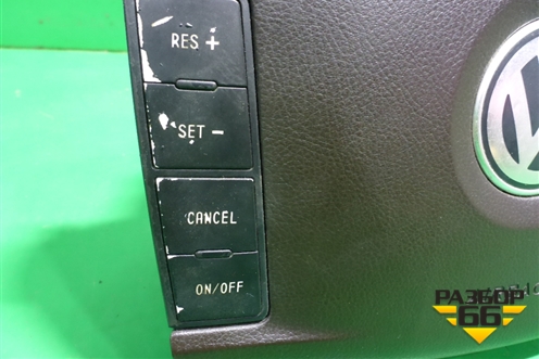 Подушка безопасности в рулевое колесо (коричневая кожа) (7L6880201) для Volkswagen Touareg c 2002-2010г (Туарег)