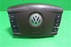 Подушка безопасности в рулевое колесо (коричневая кожа) (7L6880201) для Volkswagen Touareg c 2002-2010г (Туарег)