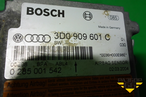 Блок управления AIR BAG (3D0909601C) для Volkswagen Touareg c 2002-2010г (Туарег)