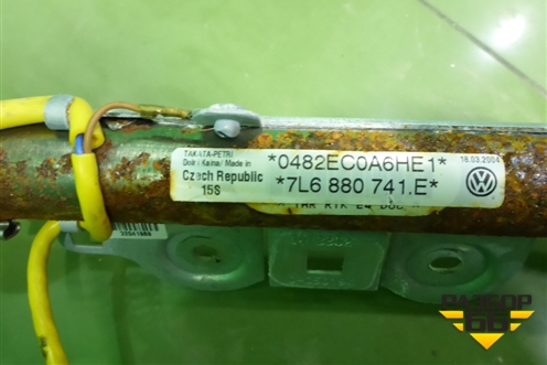 Подушка безопасности боковая шторка левая (7L6880741E) для Volkswagen Touareg c 2002-2010г (Туарег)