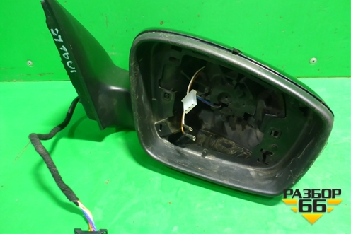 Зеркало правое электрическое (6 контактов с повторителем) (5JB857502J) для Skoda Rapid с 2013г (Рапид)