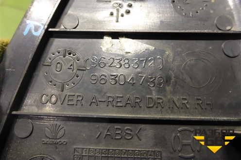 Накладка двери задней правой (уголок) (96238372) для Chevrolet Lanos с 2004г (Ланос)