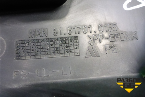 Накладка на торпедо  (боковая левая) (81617010155) для MAN TGA 4-Series  с 2000-2008г (ТГА)