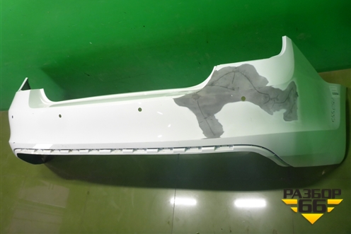 Бампер задний (под парктроник) (60U807421B) для Skoda Rapid с 2013г (Рапид)