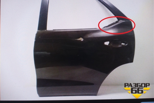 Накладка стекла заднего левого (757240K070) для Toyota Fortuner с 2016г (Фортунер)