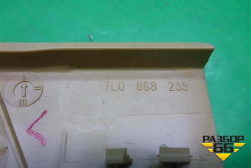 Накладка на торпедо (вертикальная левая) (7L0868239) для Porsche Cayenne с 2003-2010г (Каен)