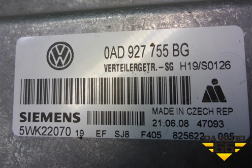 Блок управления раздаточной коробкой (0AD927755BG) для Volkswagen Touareg c 2002-2010г (Туарег)