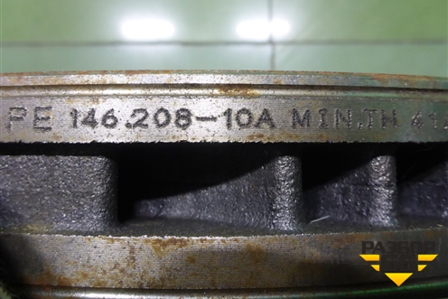 Диск тормозной передний вентилируемый (410мм новый) (14620810A) для Volvo TRUCK FH с 2002-2008г (ФШ)