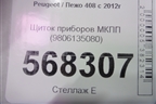 Щиток приборов МКПП (9806135080) для Peugeot 408 с 2012г