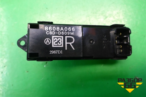 Кнопка стеклоподъёмника (задняя правая) (8608A066) для Mitsubishi Lancer-X с 2007г (Лансер)