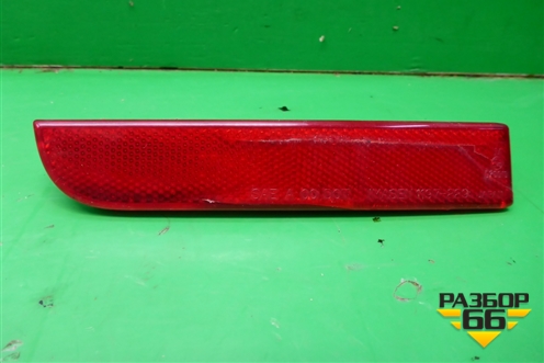 Отражатель в задний бампер левый для Mitsubishi Lancer-X с 2007г (Лансер)